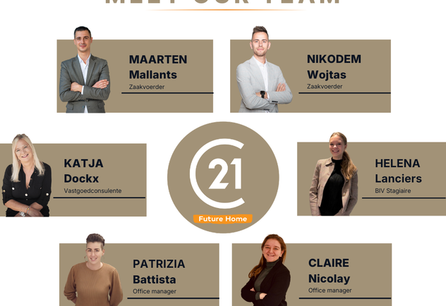 Century 21 Future Home is uw betrouwbaar vastgoedkantoor in het hartje van Tremelo en Heist-op-den-Berg.